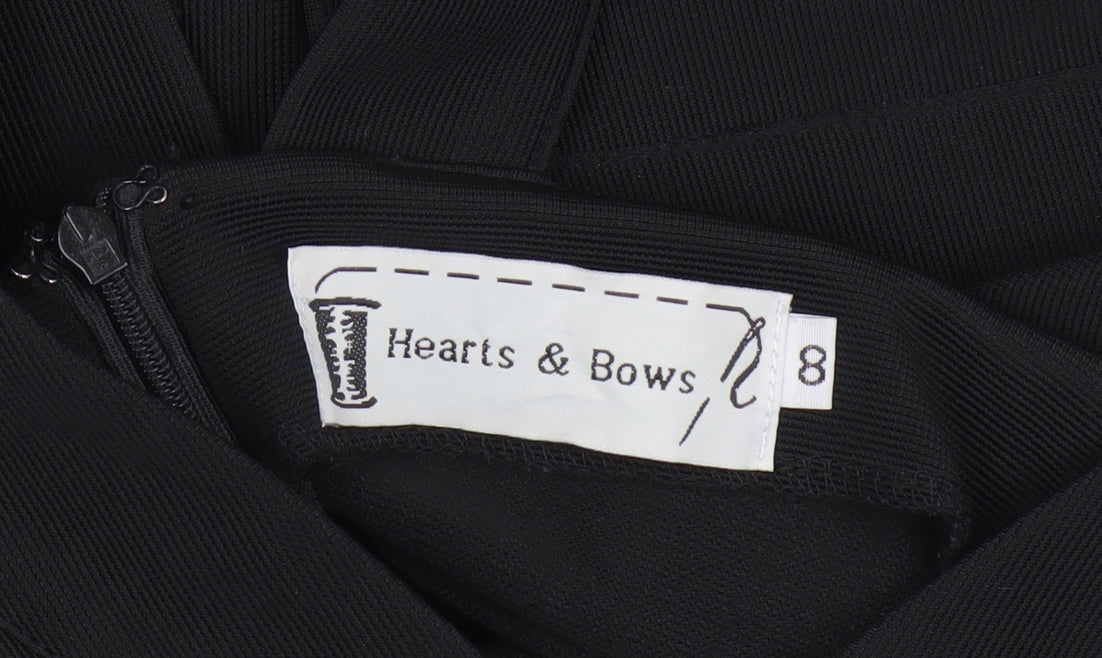 Hearts & Bows Women's Black Bodycon Dress Size 8
