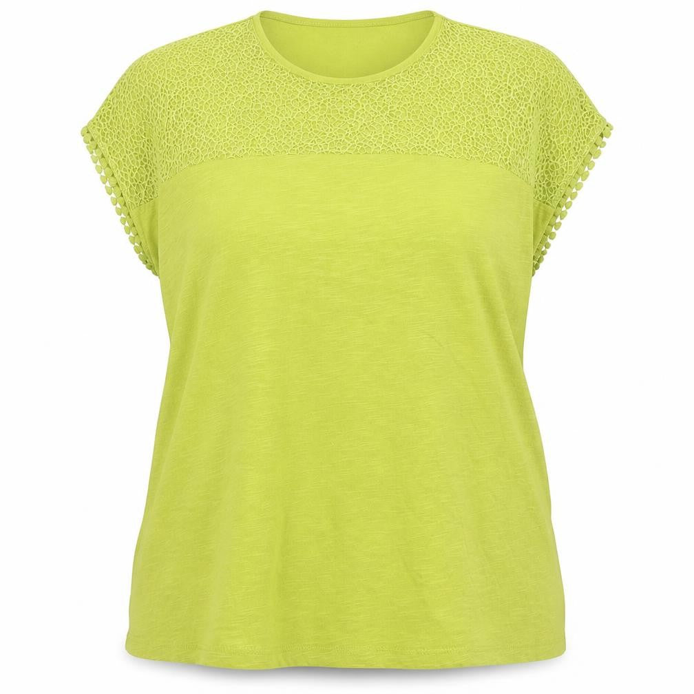 Anna Rose Green Sleeveless T-Shirt Women XL