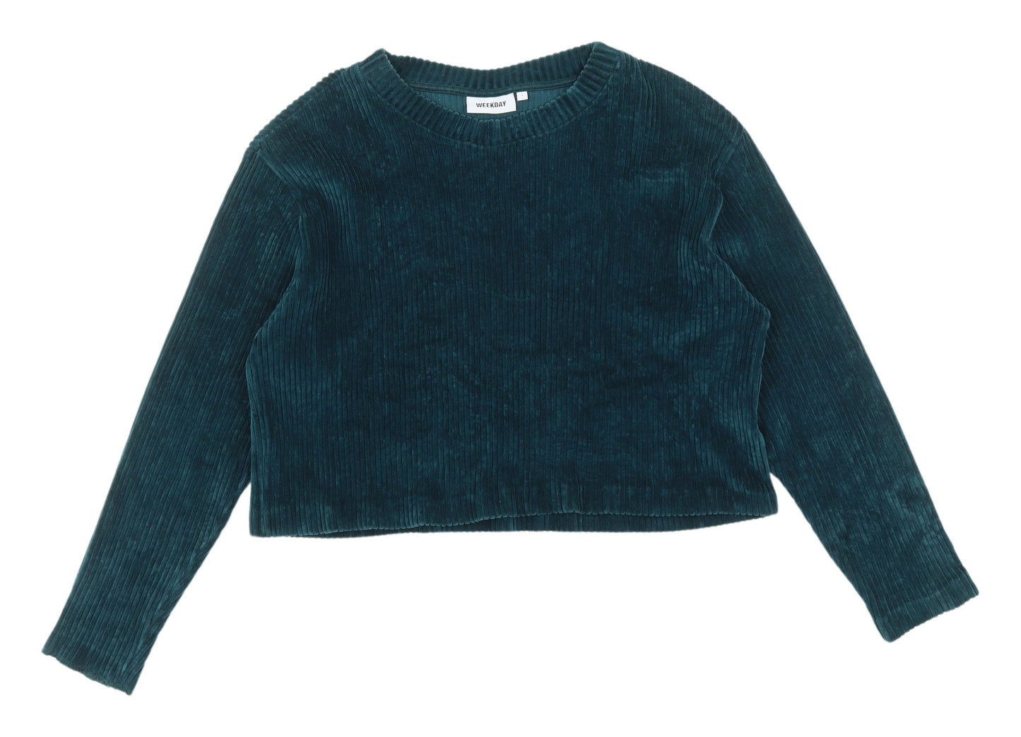 Weekday Women's Green Corduroy Pullover Jumper - L
