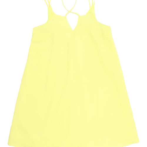 River Island Women’s Yellow Slip Dress Size 8, Summer Style