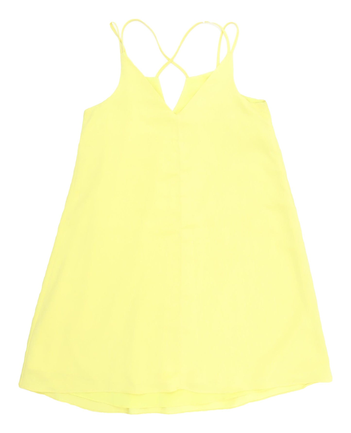 River Island Women’s Yellow Slip Dress Size 8, Summer Style