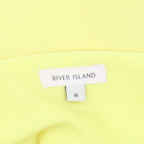 River Island Women’s Yellow Slip Dress Size 8, Summer Style