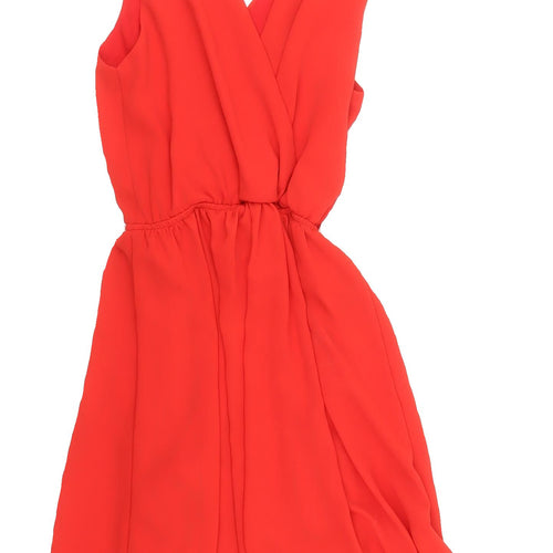 TFNC London Red Women's Wrap Dress, Size S, Summer Party