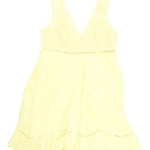River Island Yellow A-Line Mini Dress, Size 8