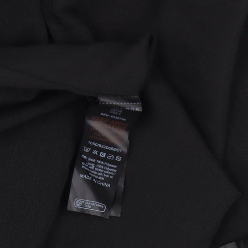 New Look Women's Black Trapeze Dress Size 8