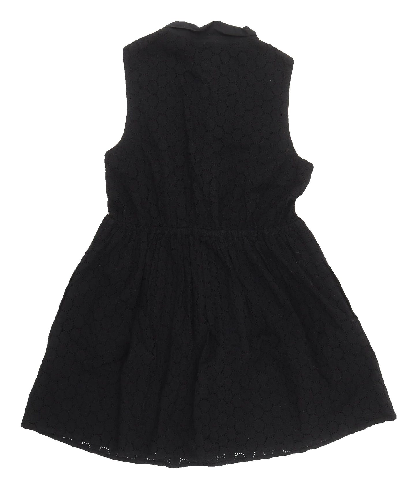 Jack Wills Women's Black Collared Shirt Dress Size 12