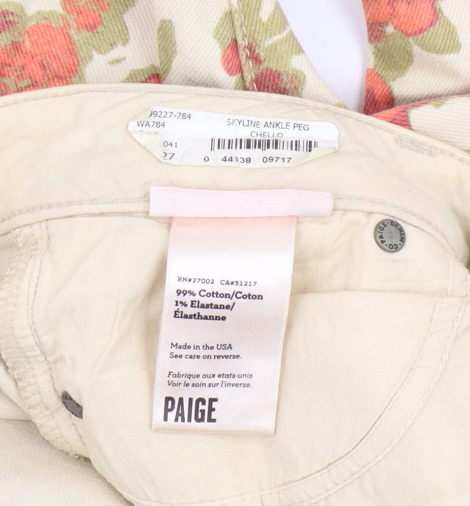 Paige Women's Floral Ankle Jeans Size 8