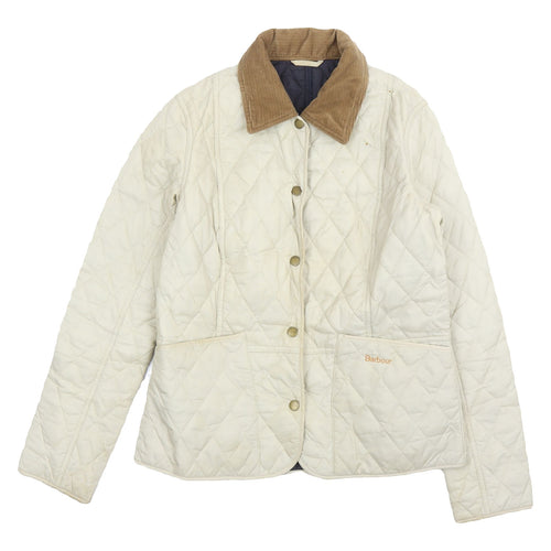 Barbour Women's Ivory Quilted Jacket Size 8
