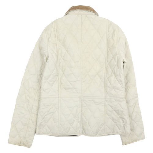 Barbour Women's Ivory Quilted Jacket Size 8