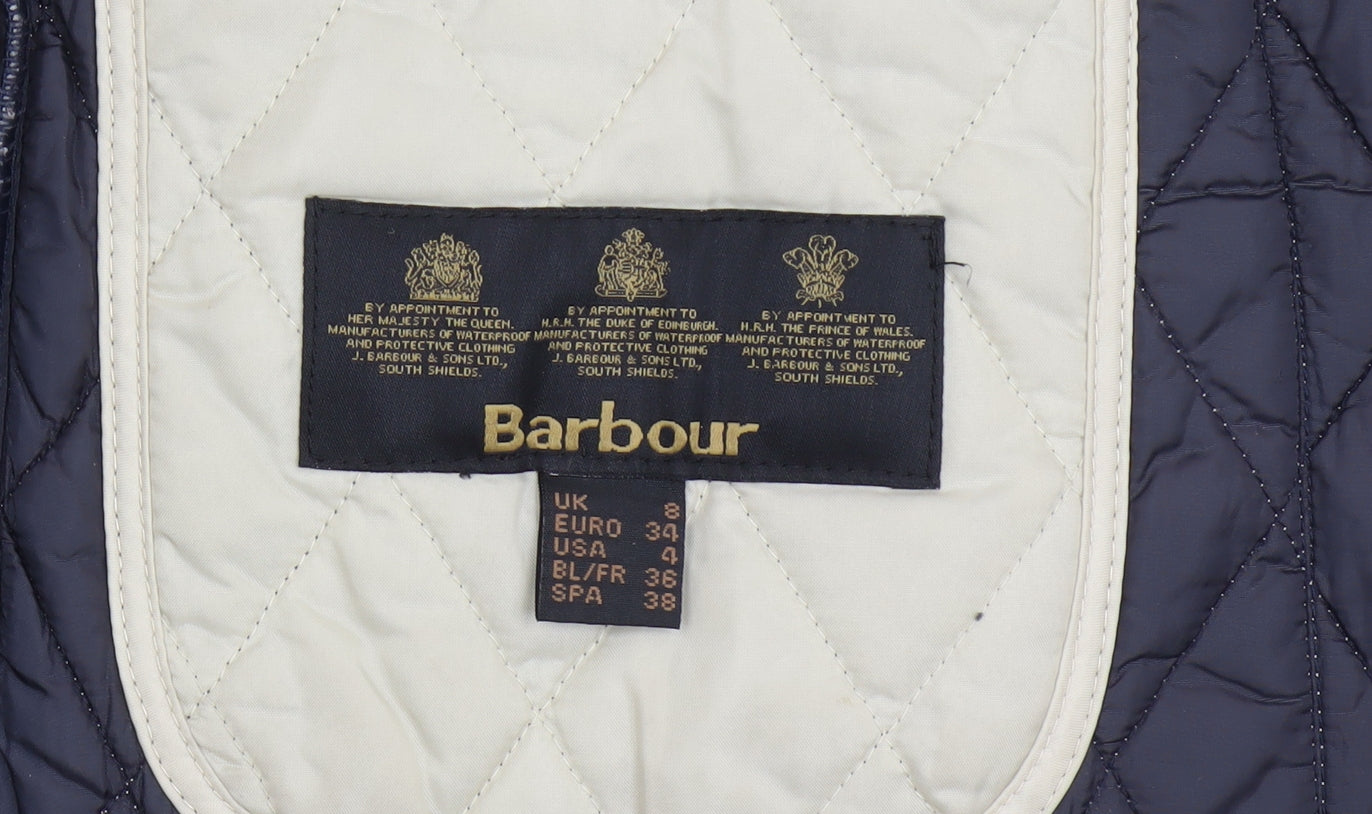 Barbour Women's Ivory Quilted Jacket Size 8