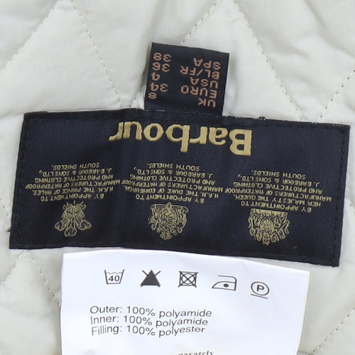 Barbour Women's Ivory Quilted Jacket Size 8