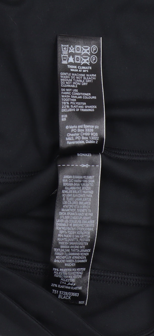 Marks and Spencer Women's Black Athletic Shorts