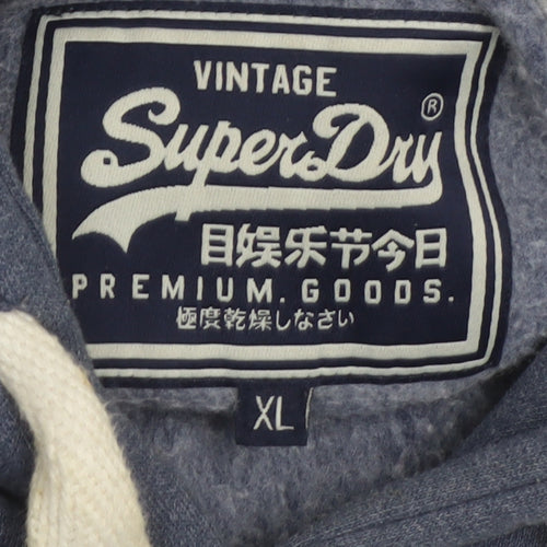 Superdry Men's Blue Vintage Logo Hoodie XL Pullover