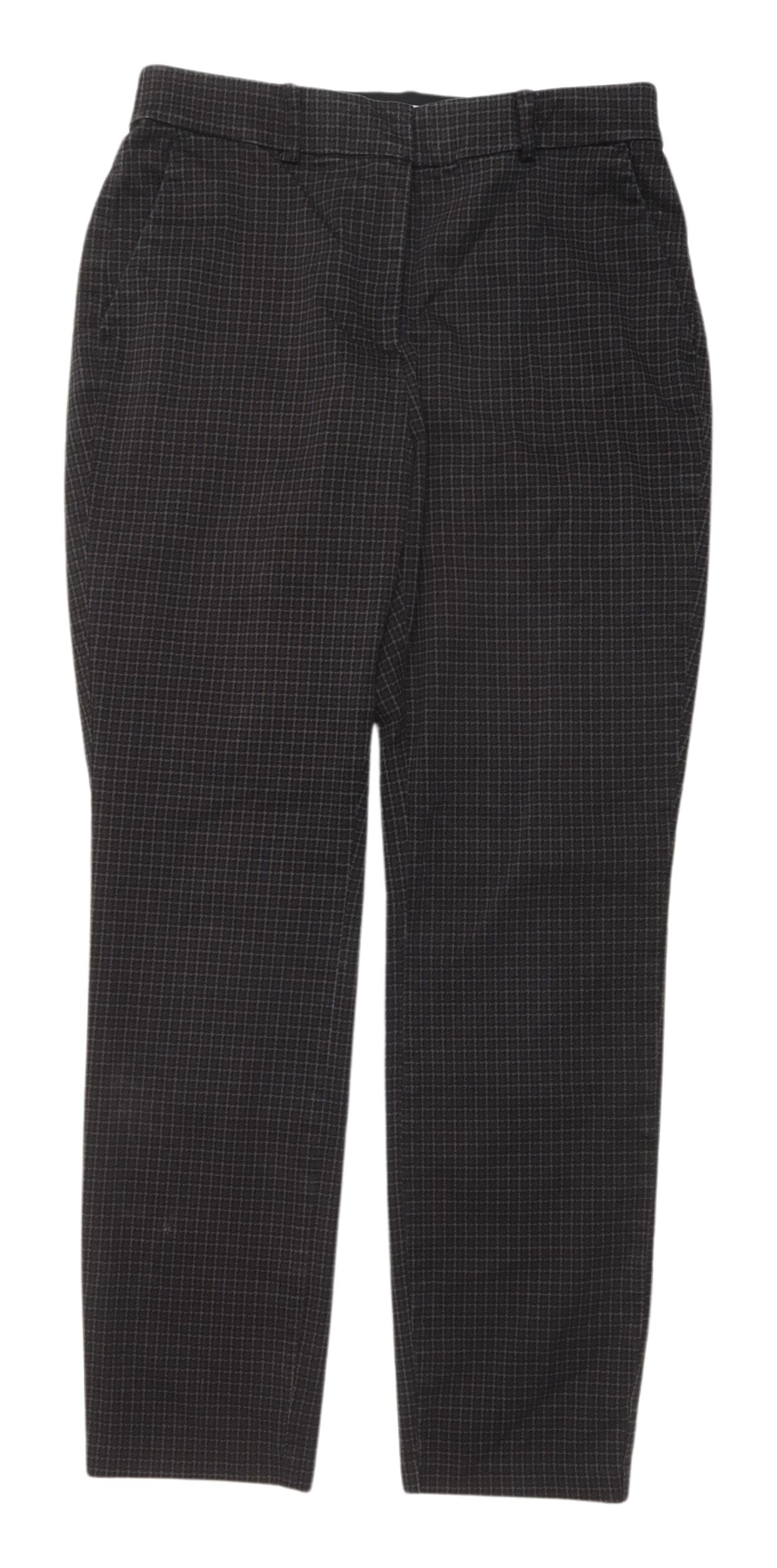 H&M Women’s Black Check Dress Trousers Size 12