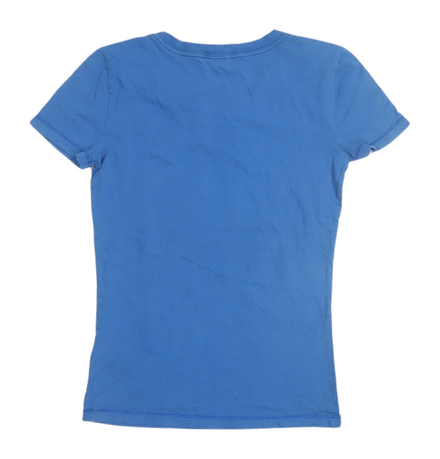 Hollister Women's Blue T-Shirt Size S Casual Beach Style