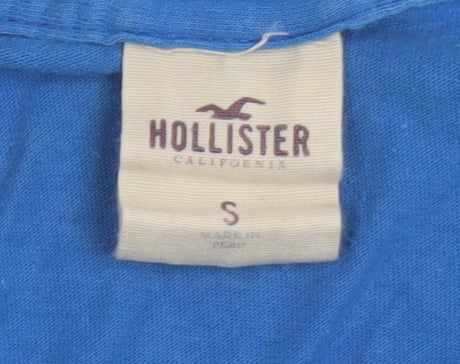 Hollister Women's Blue T-Shirt Size S Casual Beach Style