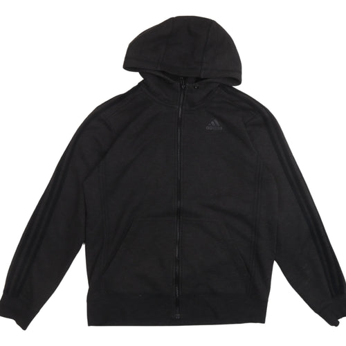 Adidas Men's Black Full Zip Hoodie - Size M