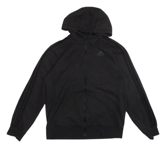 Adidas Men's Black Full Zip Hoodie - Size M