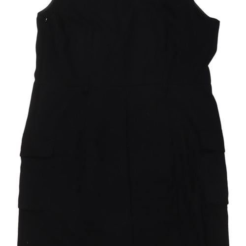 Next Women's Black Shift Dress Size 20 Sleeveless