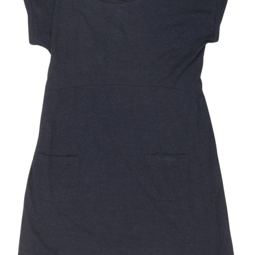 Weird Fish Women's Blue Shift Dress Size 14