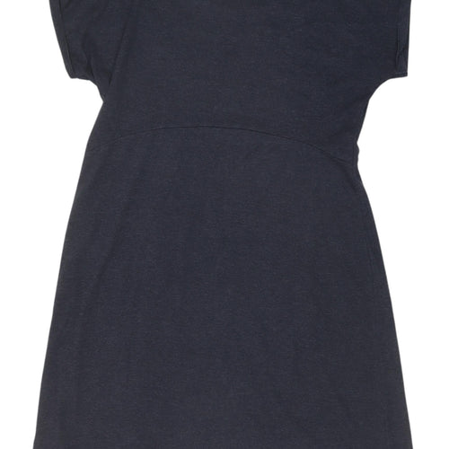 Weird Fish Women's Blue Shift Dress Size 14