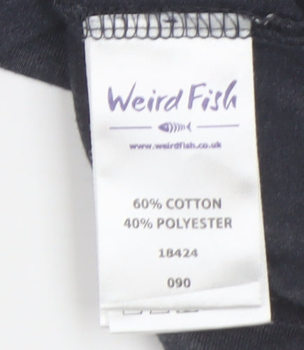 Weird Fish Women's Blue Shift Dress Size 14