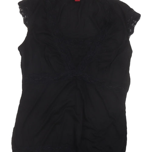 Monsoon Women's Black Sleeveless Blouse, Size 14