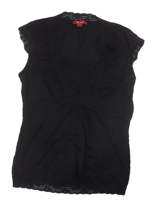 Monsoon Women's Black Sleeveless Blouse, Size 14