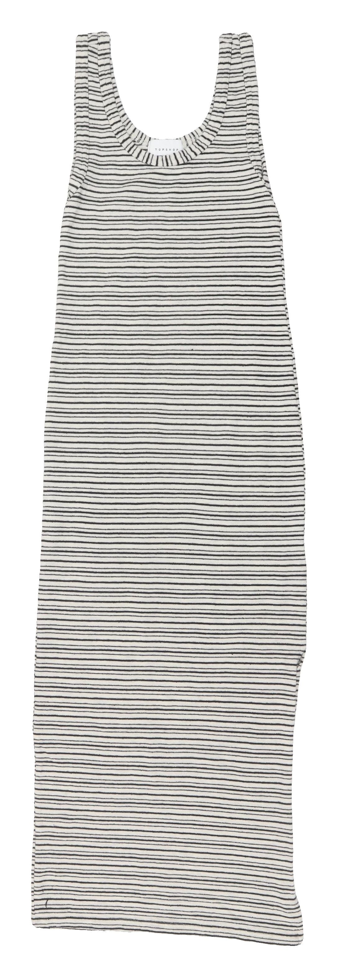 Topshop Women's Multicoloured Striped Tank Dress Size 6