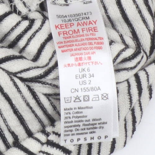 Topshop Women's Multicoloured Striped Tank Dress Size 6