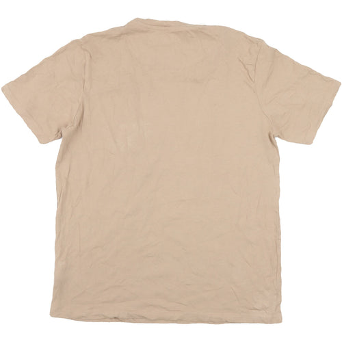 boohooMAN Beige Men's Cotton T-Shirt L
