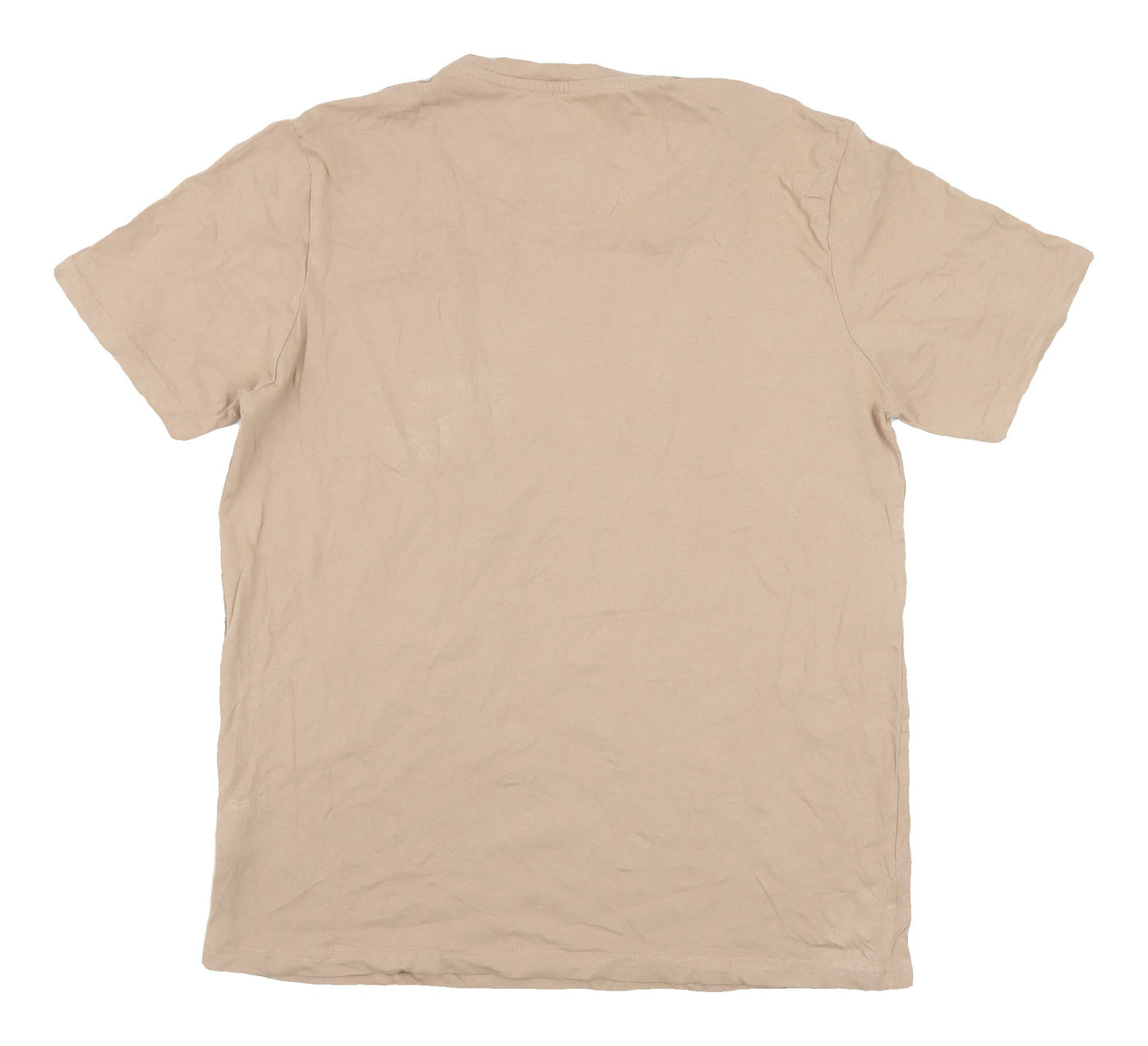 boohooMAN Beige Men's Cotton T-Shirt L