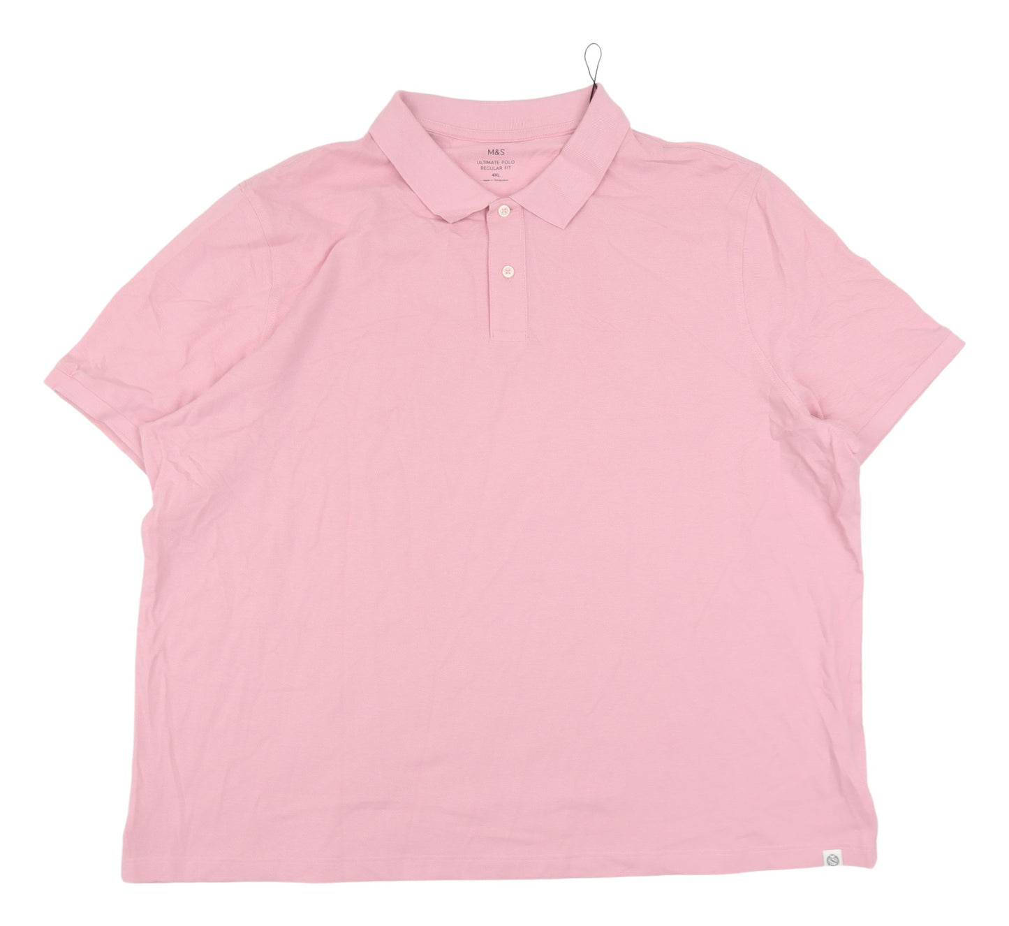 Marks & Spencer Men's Pink 4XL Regular Fit Polo