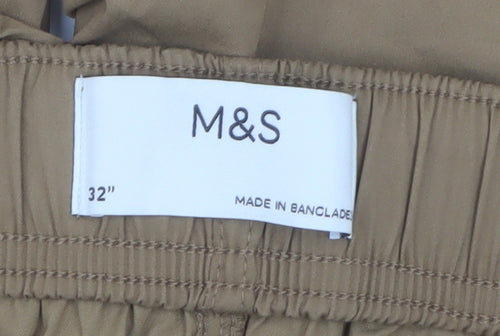 Marks and Spencer Men's Beige Cargo Shorts Size 32