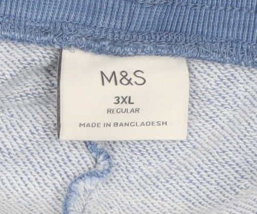 Marks and Spencer Blue 3XL Sweat Shorts for Men