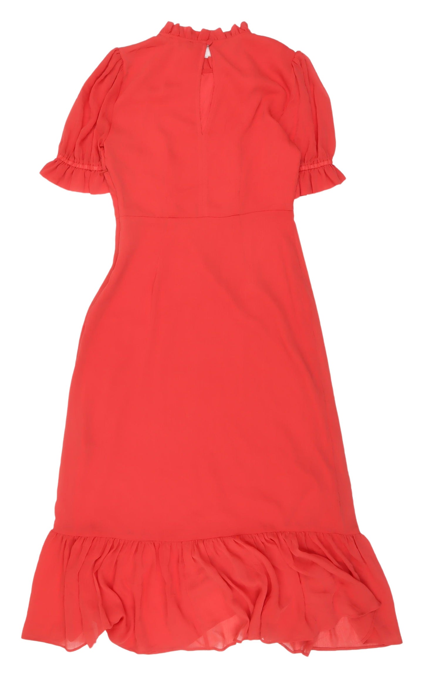 Finery Women's Red Long A-Line Dress UK 10