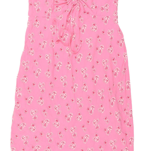 Marks and Spencer Pink Floral Midi Slip Dress