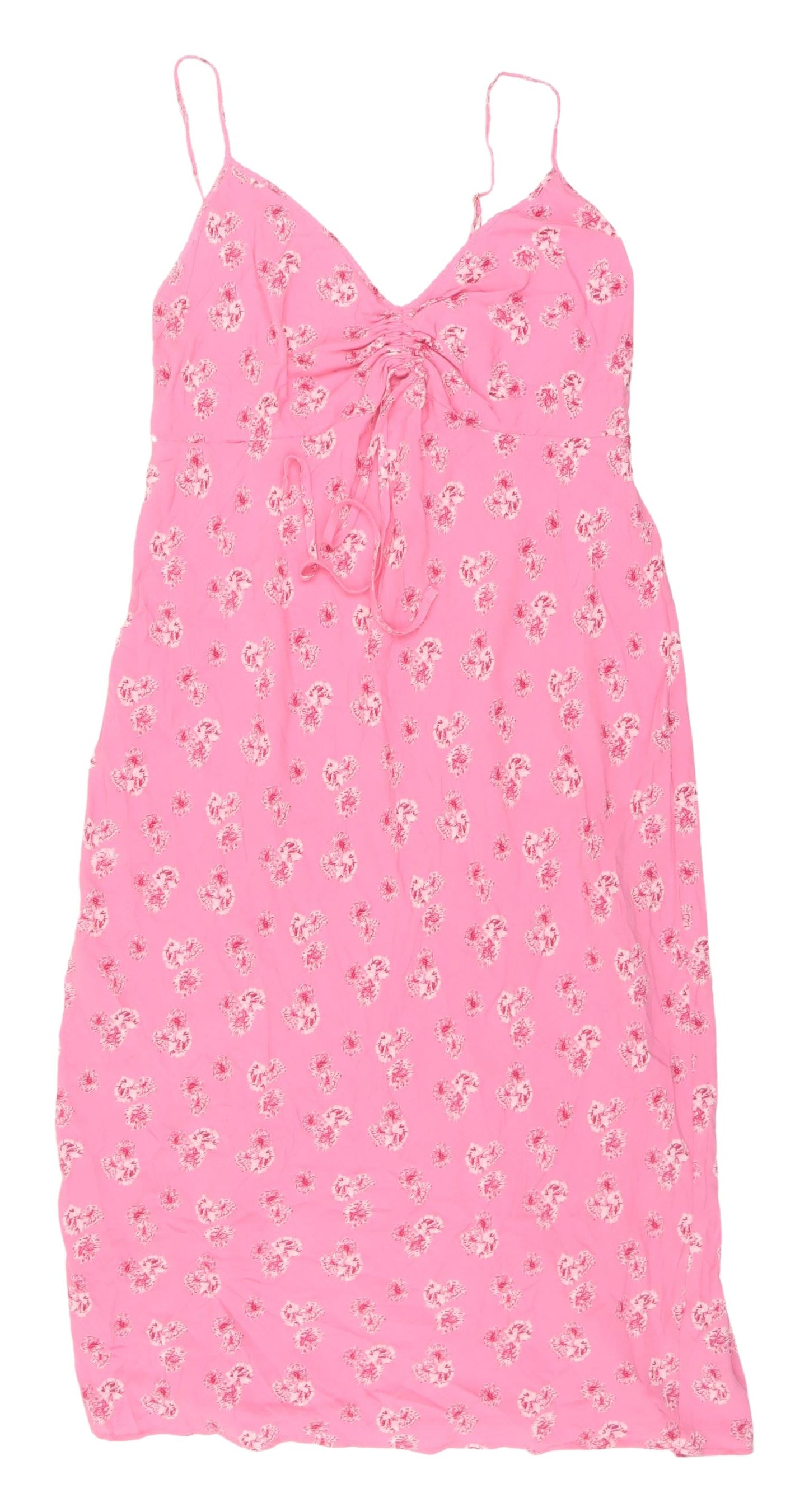 Marks and Spencer Pink Floral Midi Slip Dress
