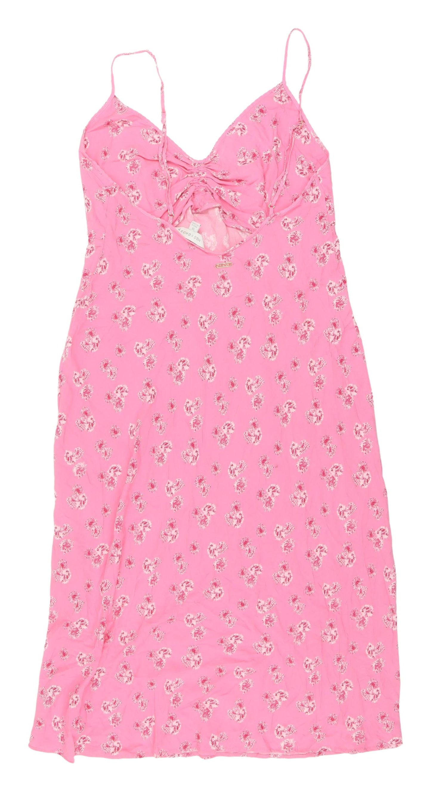Marks and Spencer Pink Floral Midi Slip Dress