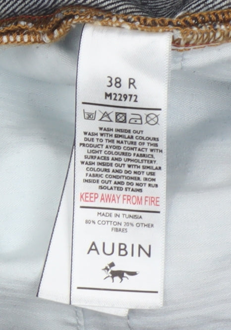 Aubin Men's Blue Straight Denim Jeans 38R