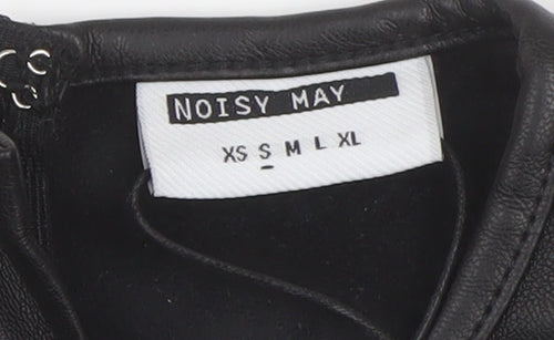 Noisy May Women's Black M Dress, Polyester, Round Neck