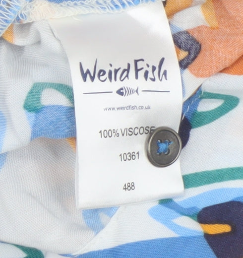 Weird Fish Women's Multicoloured Tunic Blouse, Size 10