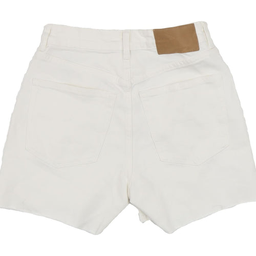 H&M Women's White Cut-Off Shorts Size 8 New