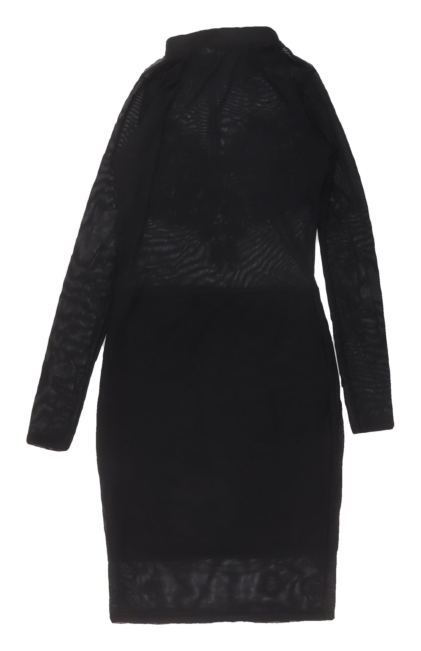 Ayanapa Black Bodycon Dress Women Size 8 Knee Length