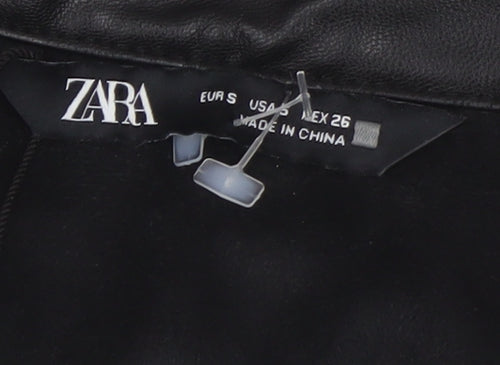Zara Women's Black Collared Jacket Dress S