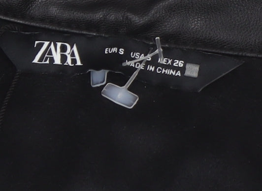 Zara Women's Black Collared Jacket Dress S
