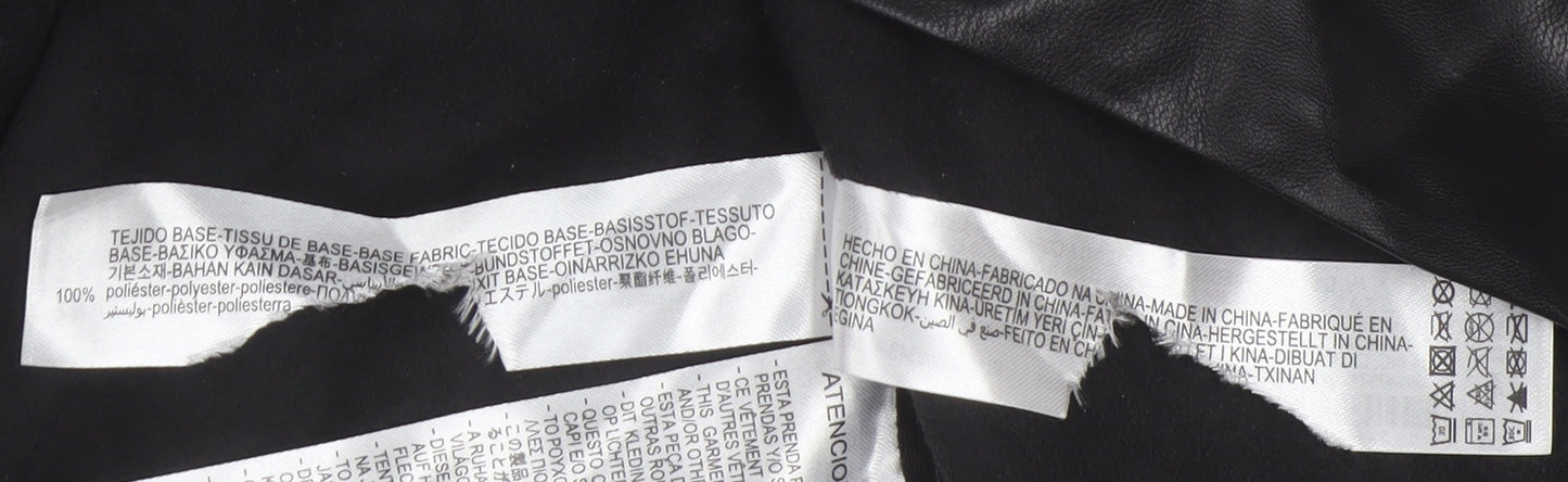 Zara Women's Black Collared Jacket Dress S