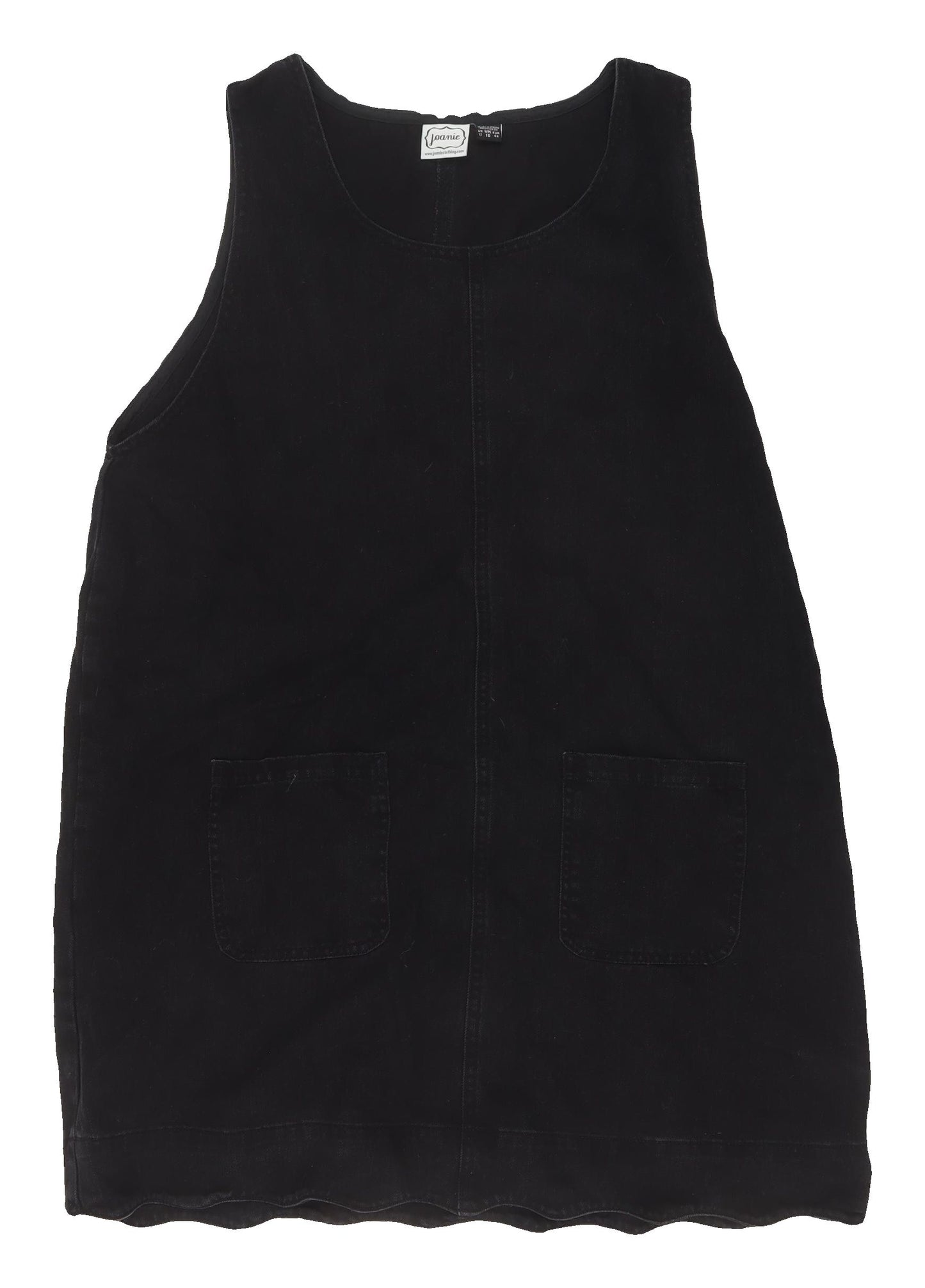 Joanie Women's Black Cotton Shift Dress Size 16