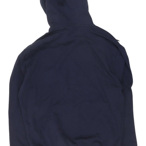 Bravian Men's Blue Hoodie, Medium, Logo Accent, Pullover