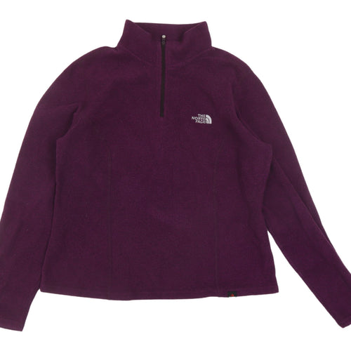 The North Face Women's Purple Fleece Pullover Sweatshirt S